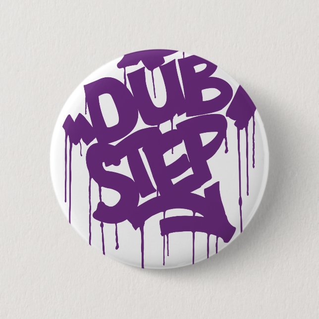 Dubstep FatCap Kush Purple 2 Inch Round Button (Front)