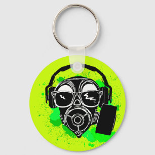 Dubstep Gasmask Keychain