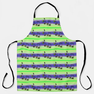 Dubstep Notes All-Over Print Apron