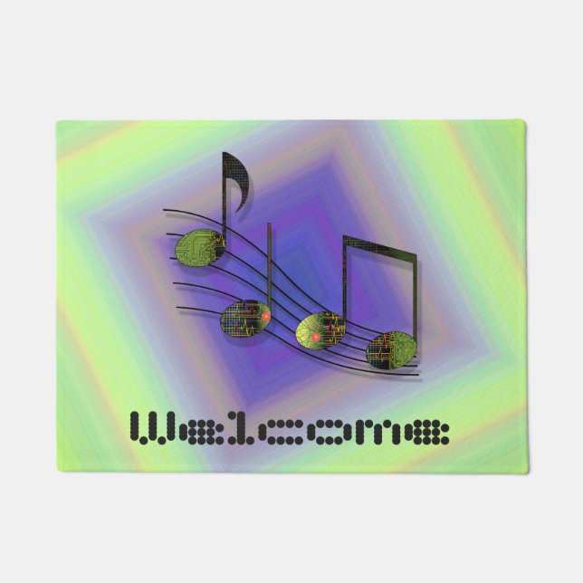 Dubstep Notes Doormat (Front)