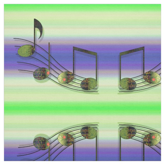 Dubstep Notes Fabric (Swatch)
