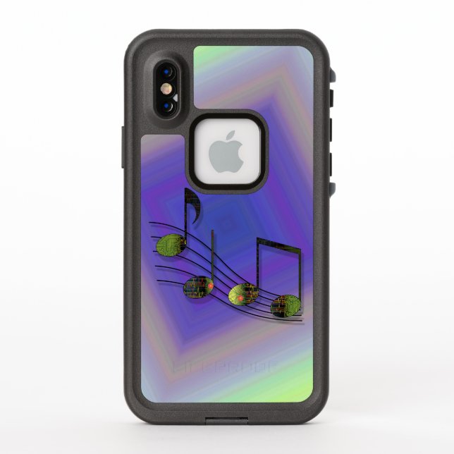 Dubstep Notes Lifeproof Case (Back)