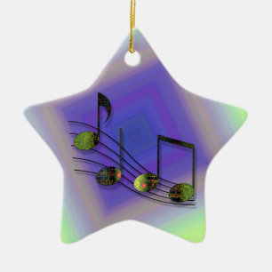 Dubstep Notes Ornament