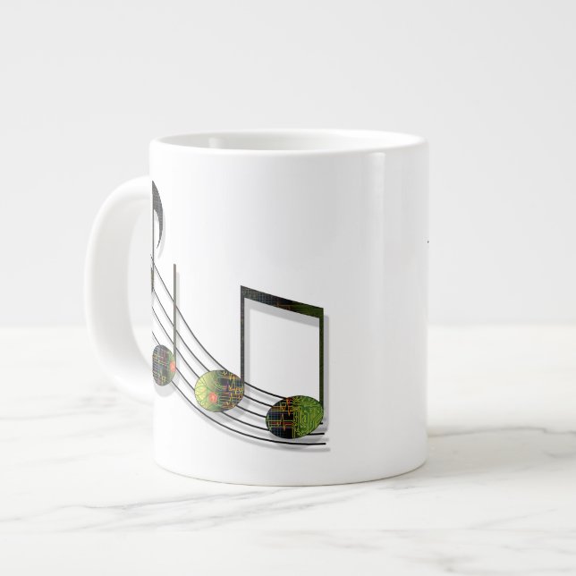 Dubstep Notes Specialty Mug (Front Left)