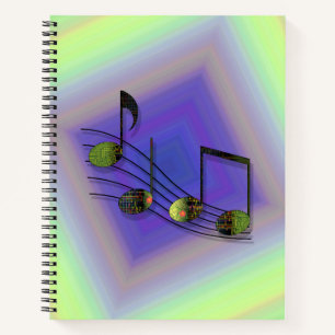 Dubstep Notes Spiral Notebook