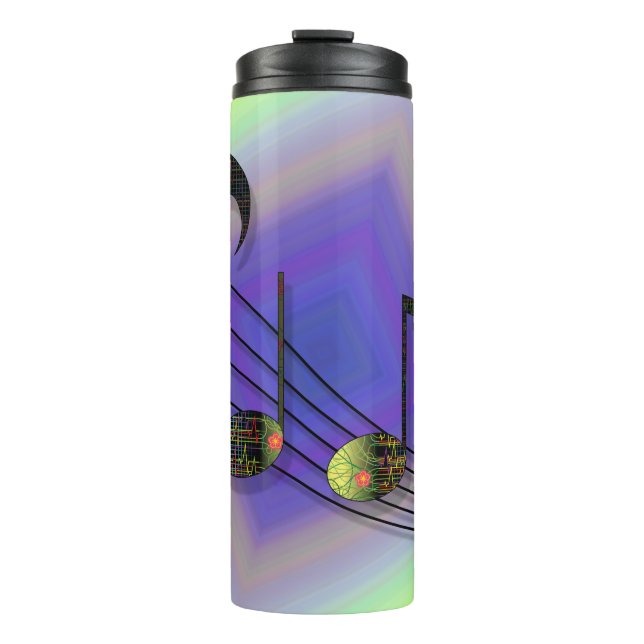 Dubstep Notes Thermal Tumbler (Front)