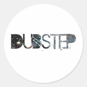 Dubstep Space Classic Round Sticker
