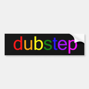 Dubstep Spectrum Black Bumper Sticker