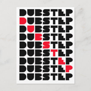 Dubstep WALL girls guys Dubstep music Postcard