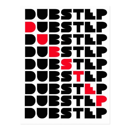 Dubstep WALL girls guys Dubstep music Postcard