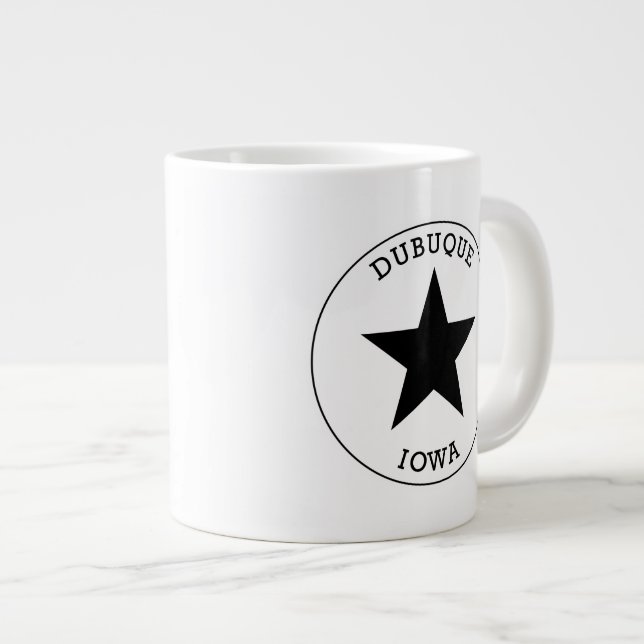 Dubuque Iowa grande tasse de café (Devant droit)