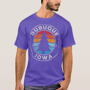 Dubuque Iowa IA Vintage Retro 70s T-Shirt