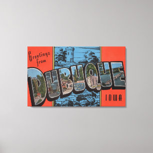 Dubuque, IowaLarge Letter ScenesDubuque, IA Canvas Print