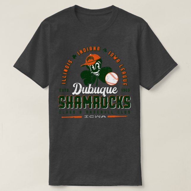 Dubuque Shamrocks Baseball T-Shirt (Design Front)