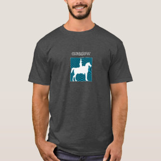 Duc de Glasgow de T-shirt bleu de cercle de