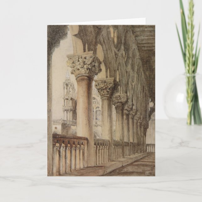 Ducal Palace (by John Ruskin) Card (Front)