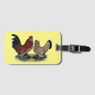 D'Uccle Bantams: Mille Fleur Luggage Tag