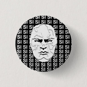DUCE SI 1 INCH ROUND BUTTON