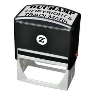 Duchamp, Copyright & Trademark Rubber Stamp