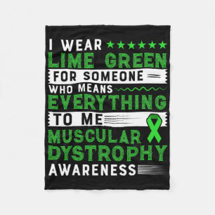 Duchenne Muscular Dystrophy Awareness Fleece Blanket
