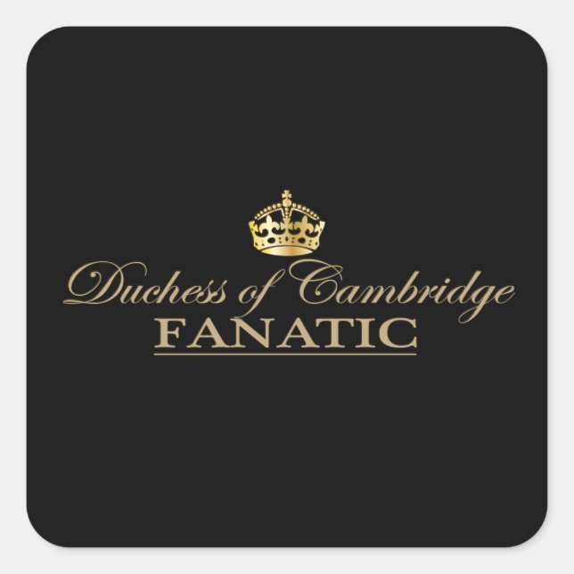Duchess of Cambridge Fanatic Square Sticker (Front)