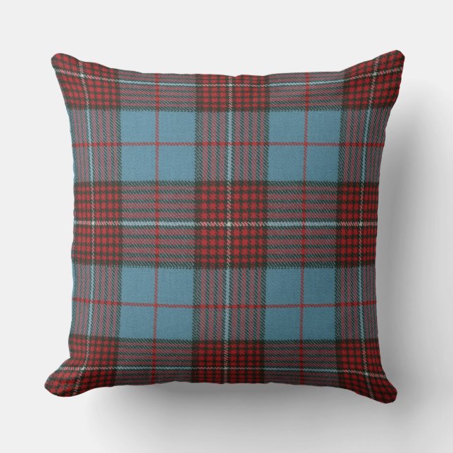 Duchess of Kent Original Tartan Square Throw Pillow (Front)