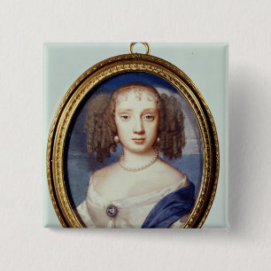 Duchess of Orleans, c.1665 2 Inch Square Button