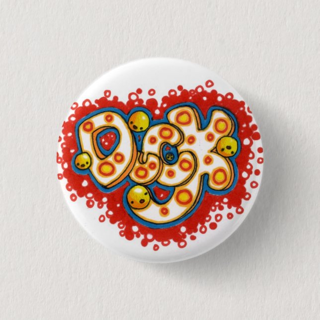 Duck! 1 Inch Round Button (Front)