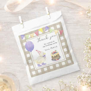 Duck 1st birthday Thank you for coming Favour Bag