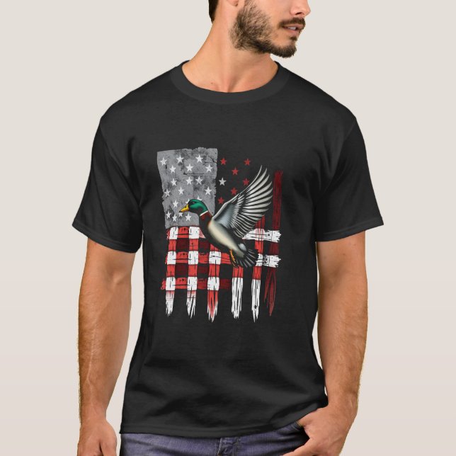 Duck American Flag T-Shirt (Front)