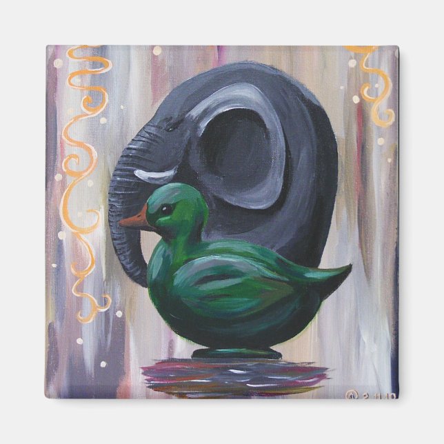 duck and elephant magnet (Front)