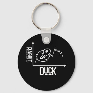 Duck And Rabbit Graph Mathematic Keychain