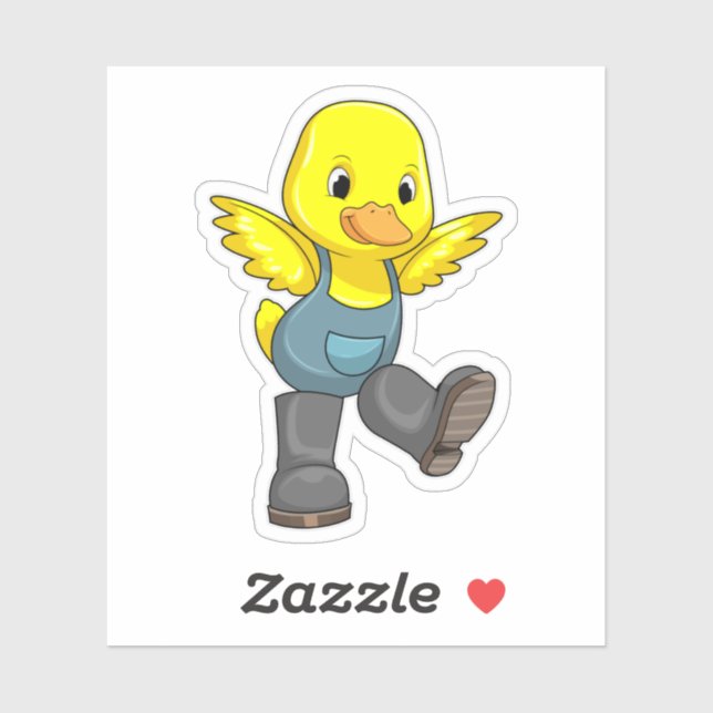 Duck as Farmer with Boots (Sheet)