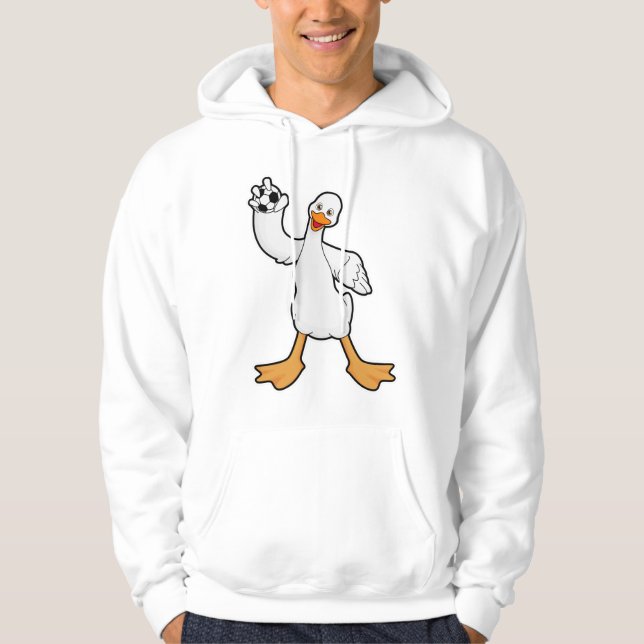 Duck as Handball player with Handball Hoodie (Front)