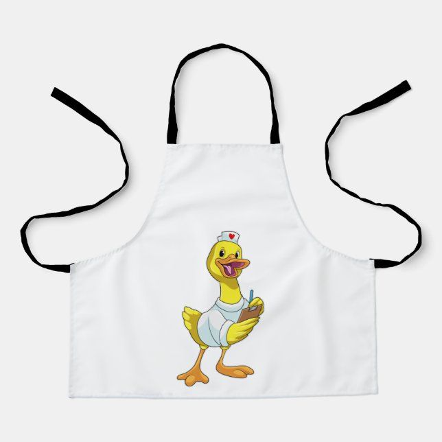 Duck as Nurse with Heart Apron (Front)
