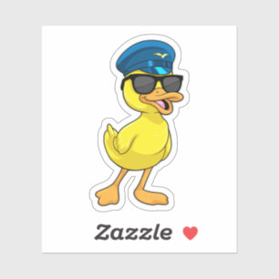 Duck as Pilot with Pilot hat