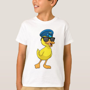 Duck as Pilot with Pilot hat T-Shirt