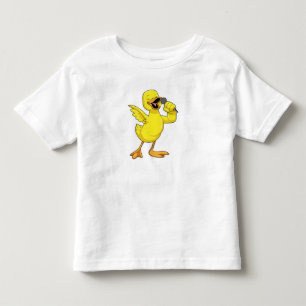 Duck as Singer with Microphone Toddler T-shirt
