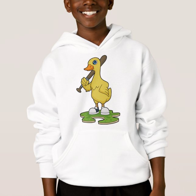 Duck at Baseball with Baseball bat (Front)