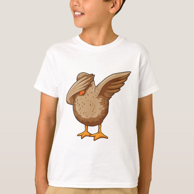 Duck at Hip Hop Dance Dab T-Shirt (Front)