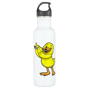 Duck at Music with Flute 710 Ml Water Bottle