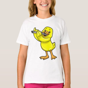 Duck at Music with Flute T-Shirt