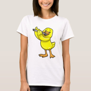 Duck at Music with Flute T-Shirt