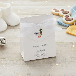 Duck Baby Shower Elegant Thank you Minimal Favor Box