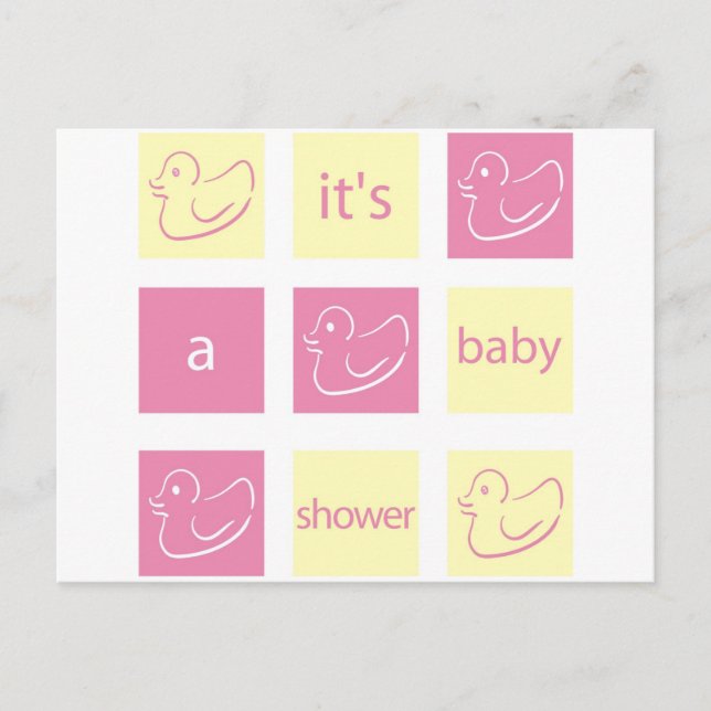 Duck Baby Shower Invitation (Front)