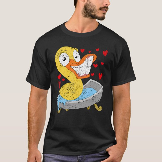 Duck Bath Toy Duckling Duckie  Rubber Duck T-Shirt (Front)