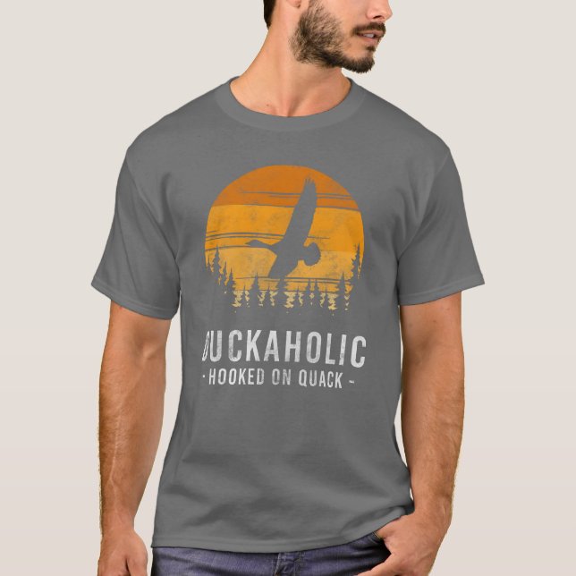 Duck Bird Bathing funny T-Shirt (Front)