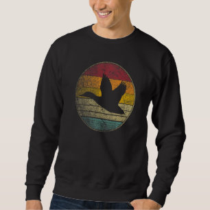 Duck Bird Vintage Country Distressed Retro 70s 80s Sweatshirt