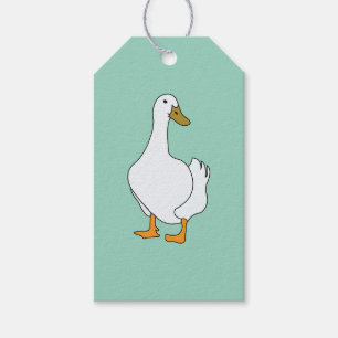 Duck Bird White Duck Gift Tags