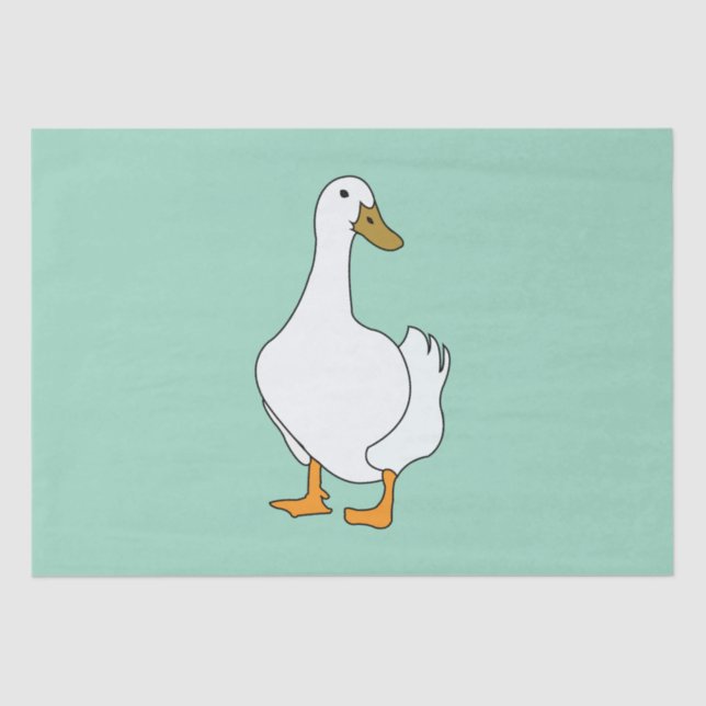 Duck Bird White Duck  Tissue Paper (Front)